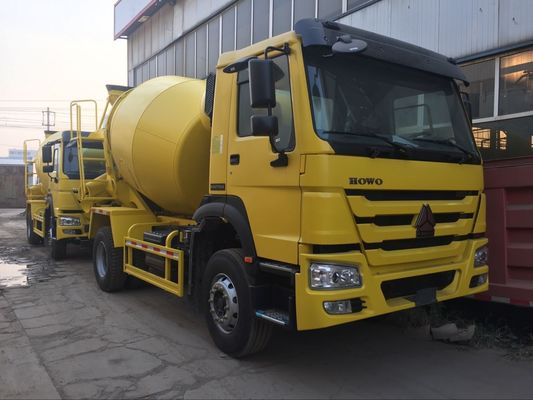 180HP 4x2 6cbm Howo تستخدم شاحنة مزيج الخرسانة المصغرة