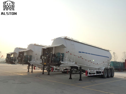 مقطور ثلاثي المحور للطاقة الهوائية 45cbm مقطور أسمنت كبير 60T 70T