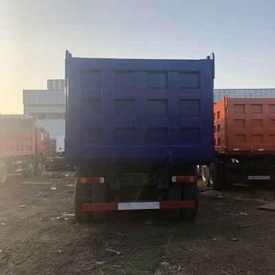 زرقاء 6×4 شاحنات هوو مستعملة ، سينوتروك هوو 10 عجلات شاحنة هومب