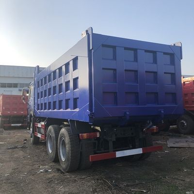 زرقاء 6×4 شاحنات هوو مستعملة ، سينوتروك هوو 10 عجلات شاحنة هومب