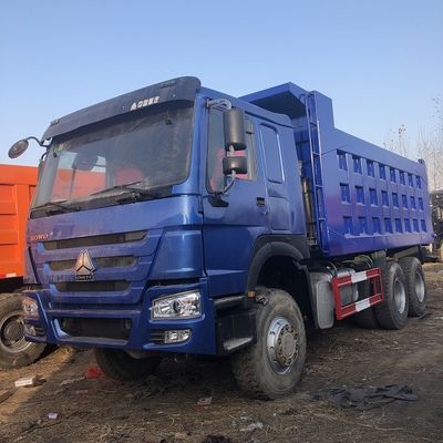 زرقاء 6×4 شاحنات هوو مستعملة ، سينوتروك هوو 10 عجلات شاحنة هومب