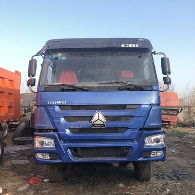زرقاء 6×4 شاحنات هوو مستعملة ، سينوتروك هوو 10 عجلات شاحنة هومب