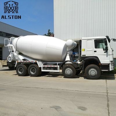 شاحنة خلاطة خرسانة مستعملة Howo 8x4 12cbm مع مضخة