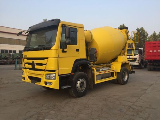 180HP 4x2 6cbm Howo تستخدم شاحنة مزيج الخرسانة المصغرة