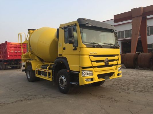 180HP 4x2 6cbm Howo تستخدم شاحنة مزيج الخرسانة المصغرة