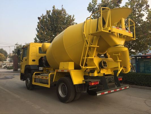 180HP 4x2 6cbm Howo تستخدم شاحنة مزيج الخرسانة المصغرة