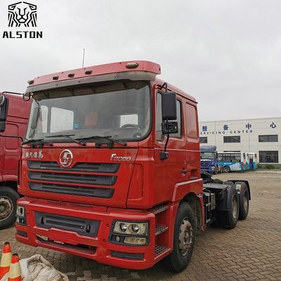 شاحنة جرار شكمان F3000 حمراء 6x4 ، شاحنات مقطورة جرار مستعملة