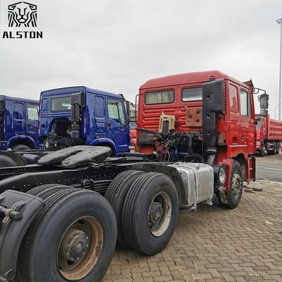 شاحنة جرار شكمان F3000 حمراء 6x4 ، شاحنات مقطورة جرار مستعملة