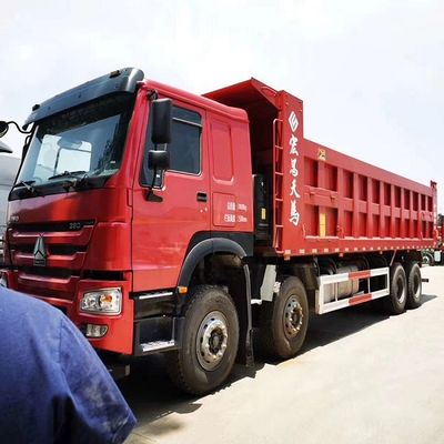 شاحنات هوو مستعملة 8x4 371 حصان يورو 2 شاحنات قلابة مستعملة للخدمة الشاقة