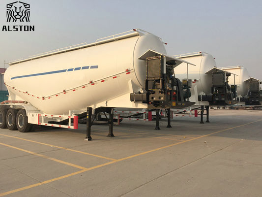 مقطور ثلاثي المحور للطاقة الهوائية 45cbm مقطور أسمنت كبير 60T 70T