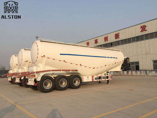مقطور ثلاثي المحور للطاقة الهوائية 45cbm مقطور أسمنت كبير 60T 70T