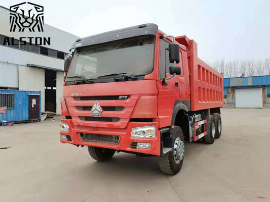 دلو مستعمل هوو 6x4 شاحنة تيبر 371HP 18.6M3 مع 12.00R20 الإطارات