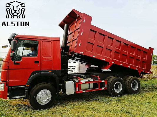 دلو مستعمل هوو 6x4 شاحنة تيبر 371HP 18.6M3 مع 12.00R20 الإطارات