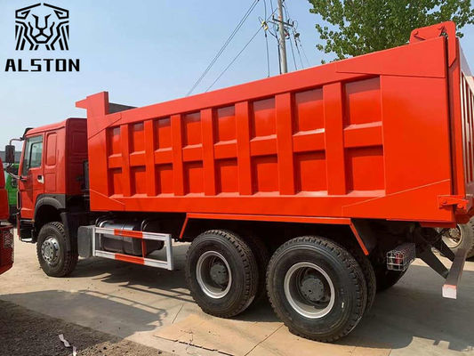 6x4 شاحنات التفريغ مستعملة 19.32M3 شاحنة هوو المستخدمة لإنتاج الفحم